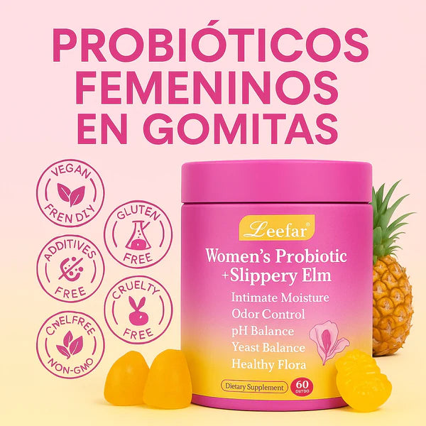 LEEFAR GOMITAS PROBIOTICAS+SLIPERY ELM+OBSEQUIO