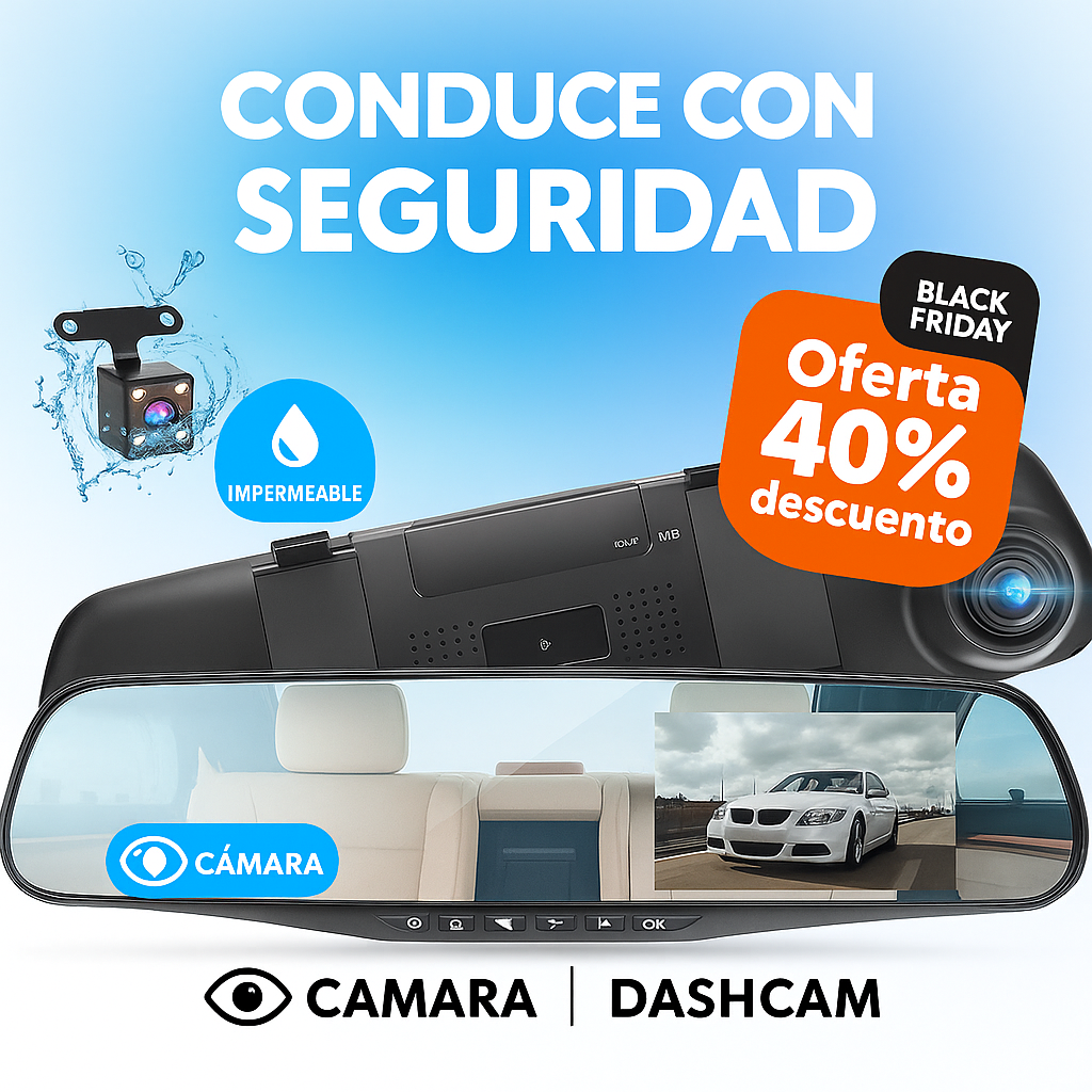 Espejo Retrovisor Con Doble Camara