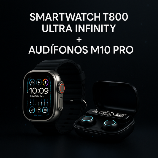 Smart Watch T800 Ultra Infinite + Audifonos M10 Pro de Obsequio